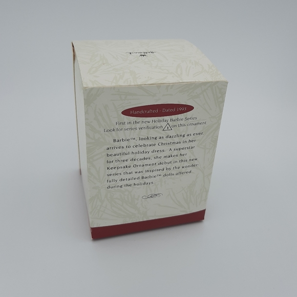 Holiday Barbie Hallmark Keepsake Ornament 1st 1993 - Picture 4 of 6